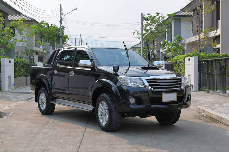 Black Pickup Vehicle Car