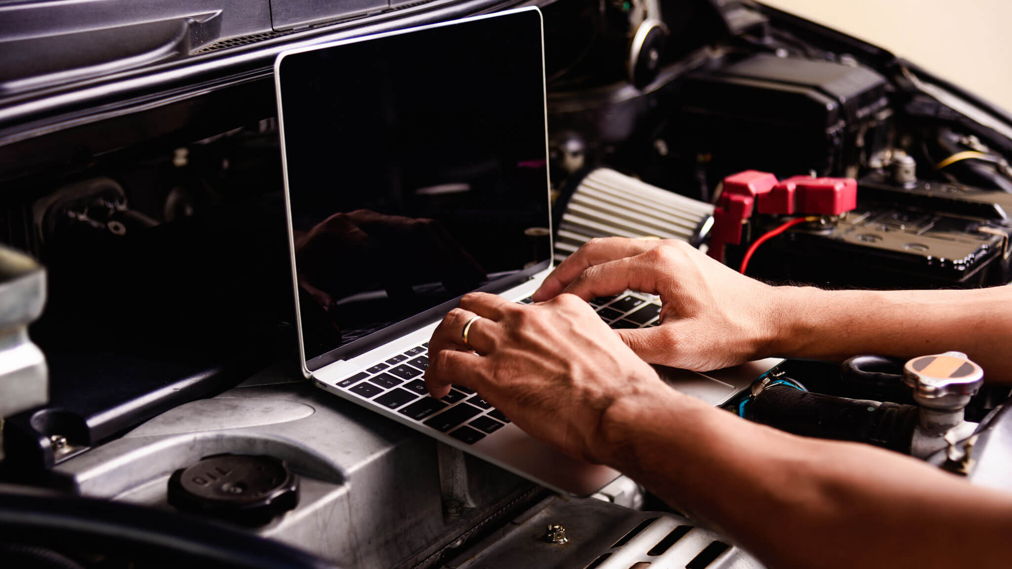 Professional Car Repair Or Maintenance Mechanic Engine Working S